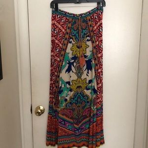 Maxi skirt with tie detail